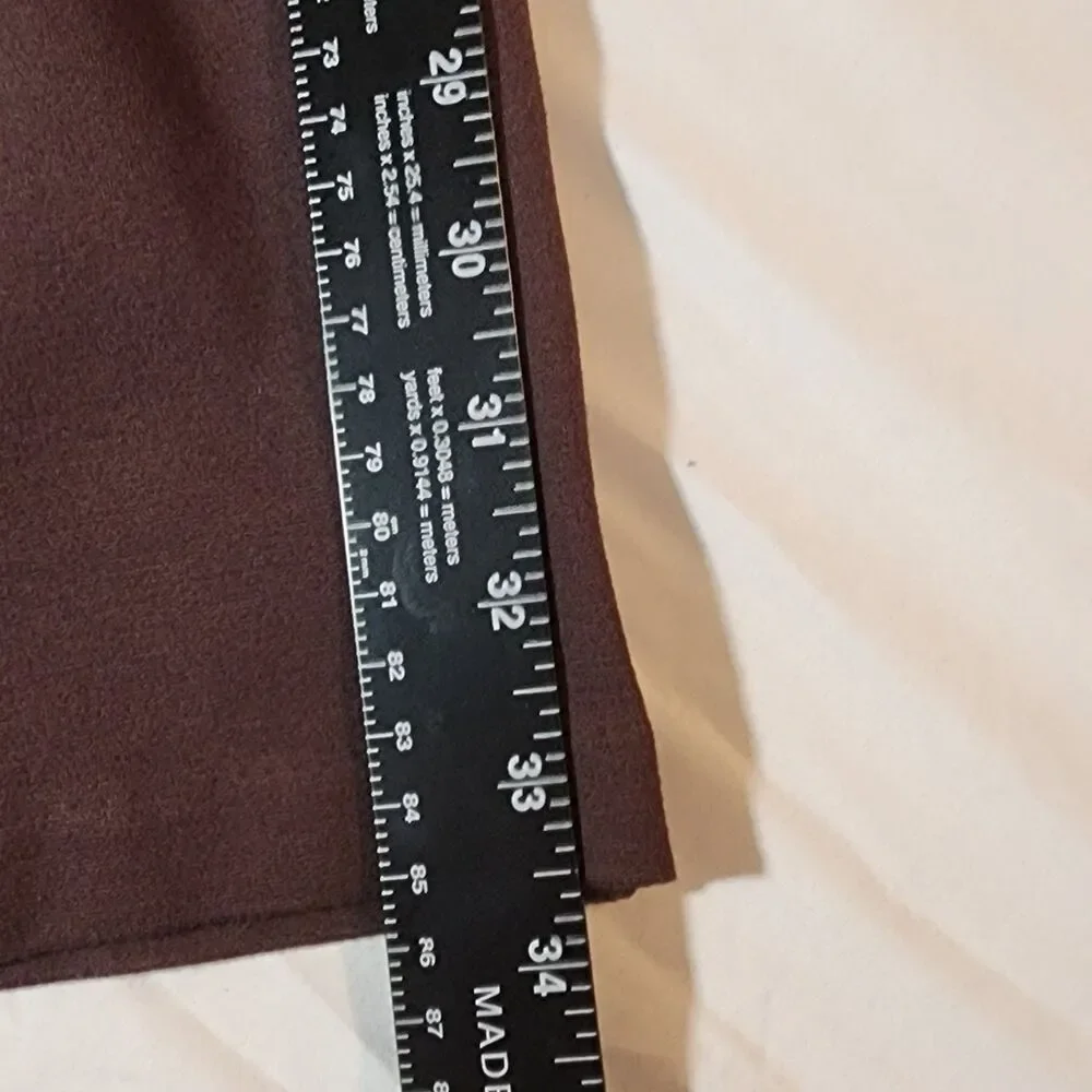 Michael Kors Brown Dress Pants skinny ankle mid rise size medium